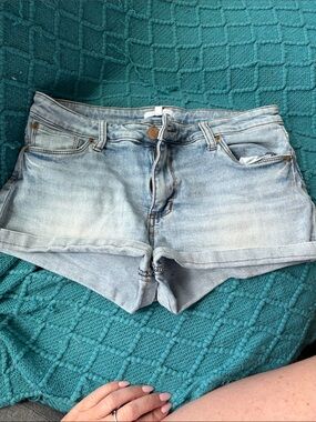 STS Blue Light Blue Rolled-Hem Denim Shorts